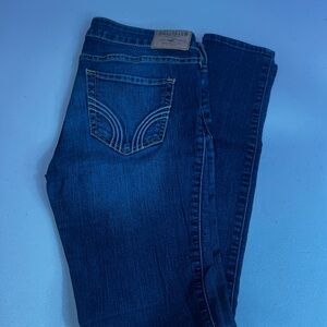 Hollister Women's Dark Blue Skinny Jeans